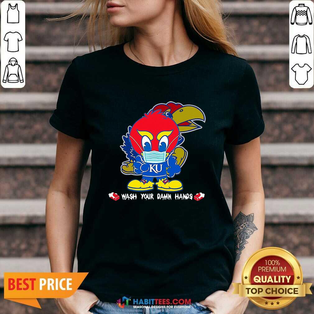 Nice Kansas Jayhawks Damn Hands Covid-19 Shirt