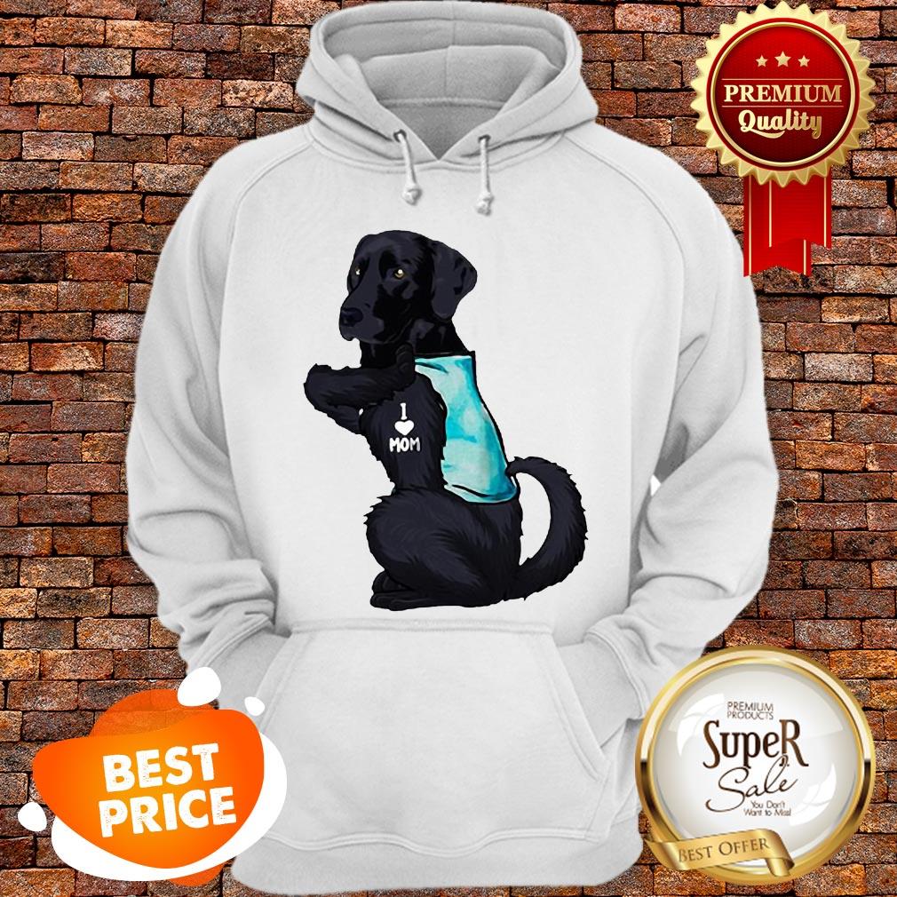 Nice Labrador Retriever Black Tattoo I Love Mom shirt