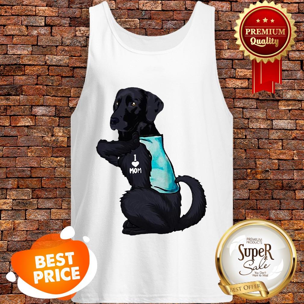 Nice Labrador Retriever Black Tattoo I Love Mom shirt