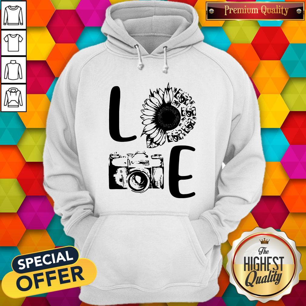 Nice Love Camera Sunflower Shirt