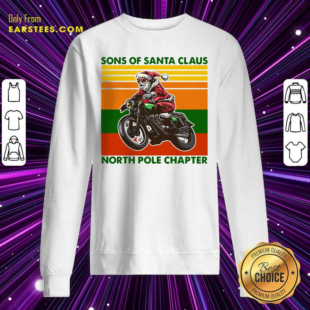 Nice Motorcycle Sons Of Santa Claus North Pole Chapter Christmas Shirt