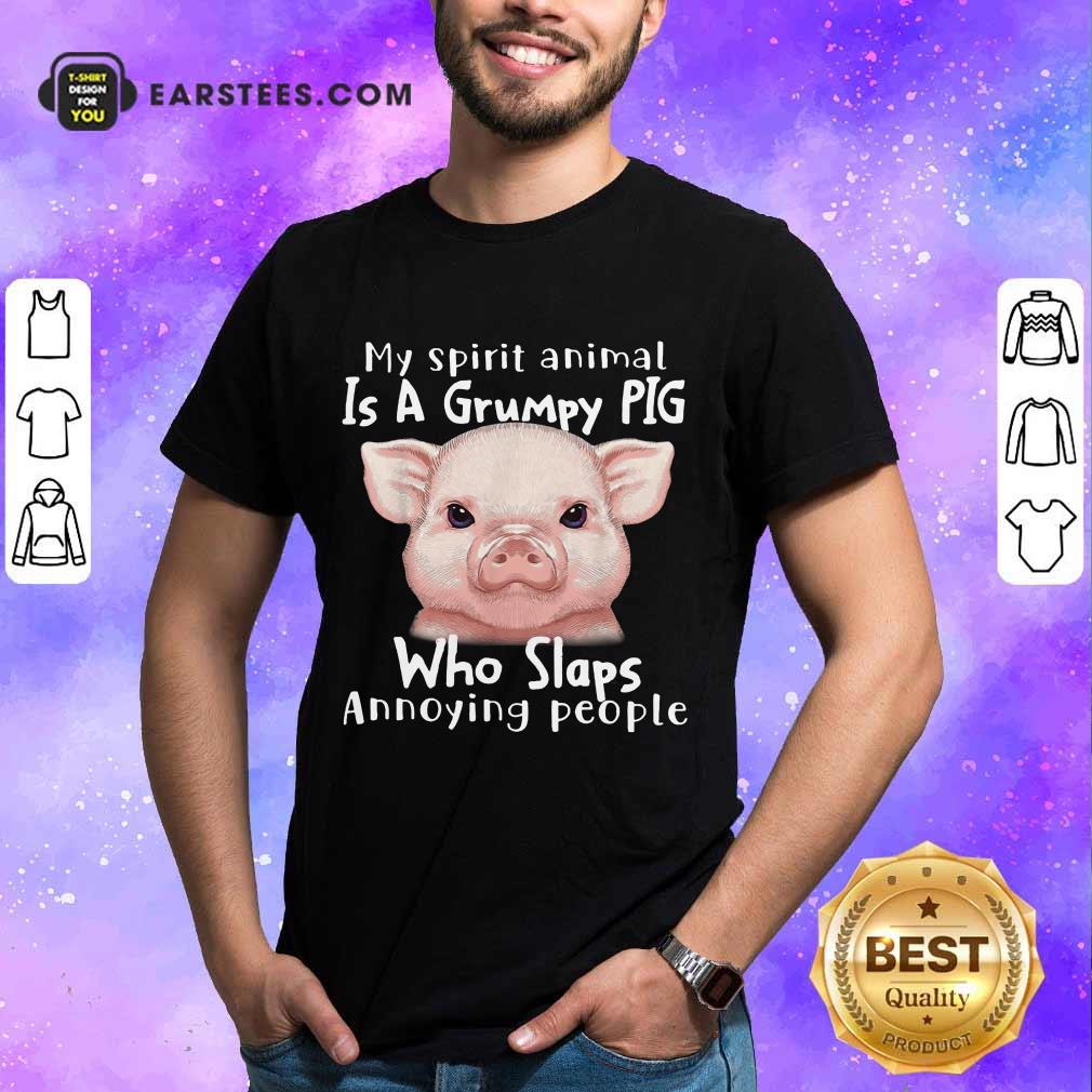 Nice My Spirit Animal Is A Grumpy Pig Shirt