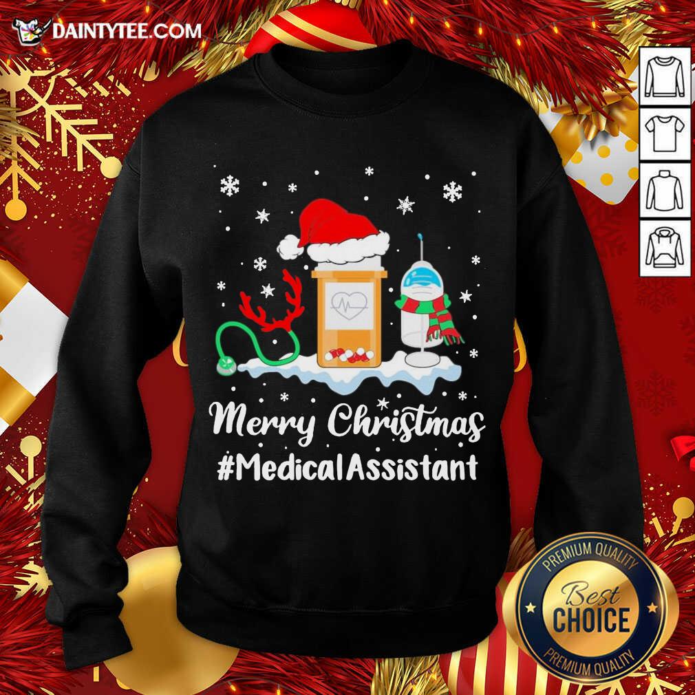 Nice Nurse Santa Vaccine Merry Christmas #Medical Assistant Shirt