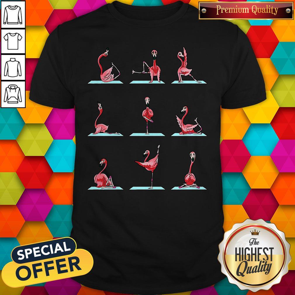Nice Official Flamingo Yoga Pose Shirt