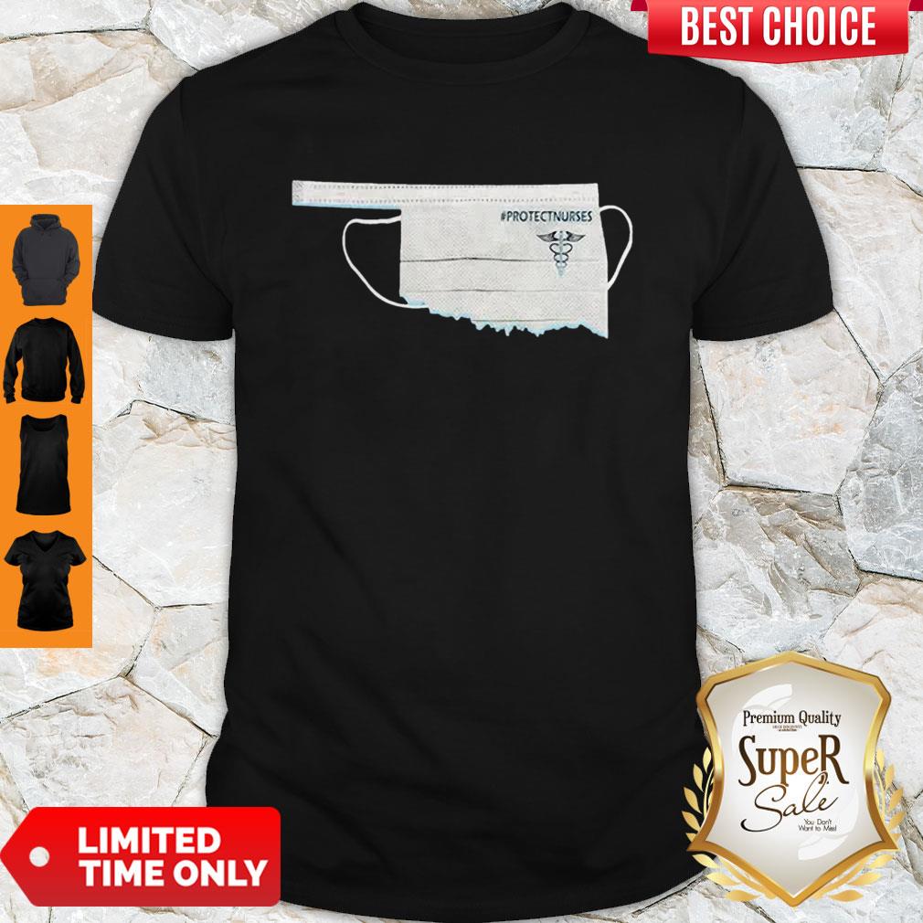 Nice Oklahoma Face Mask Protect Nurses Shirt