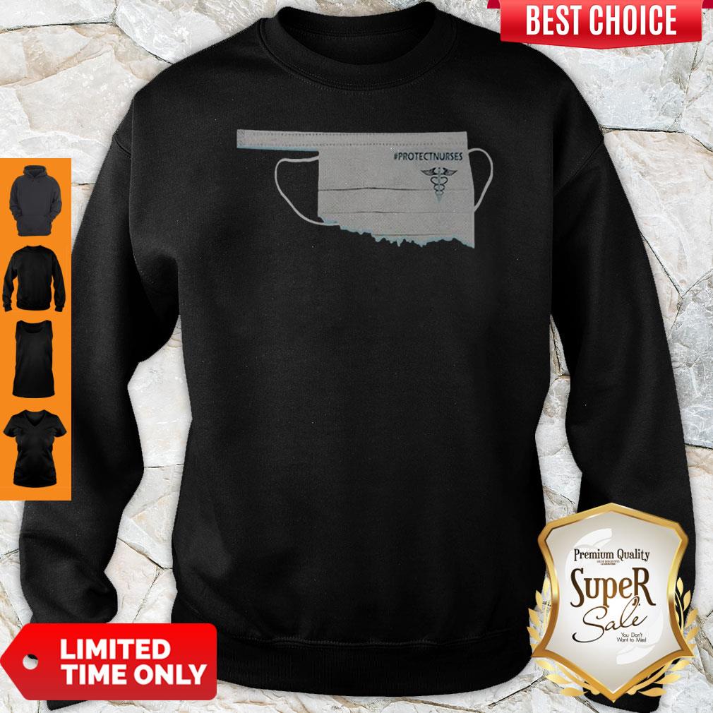 Nice Oklahoma Face Mask Protect Nurses Shirt