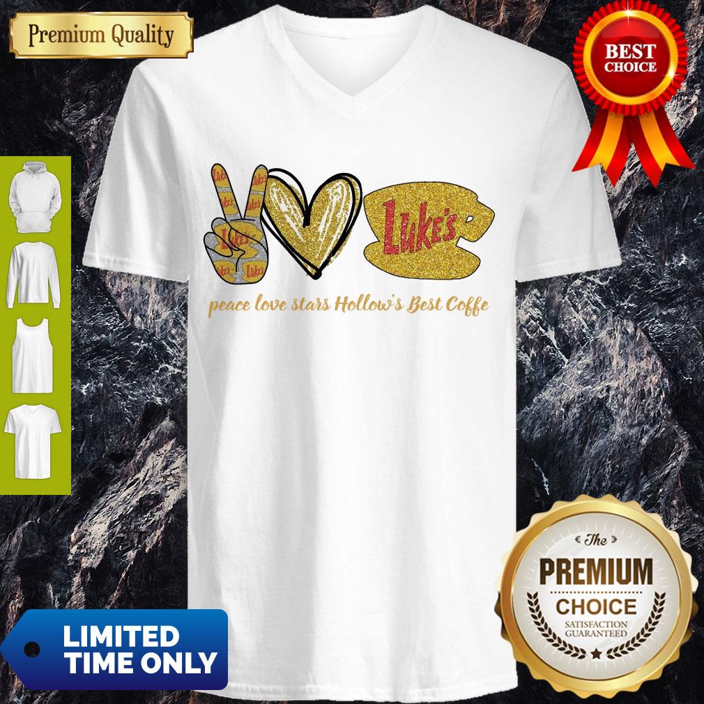 Nice Peace Love Star Hollo’s Best Coffee Shirt