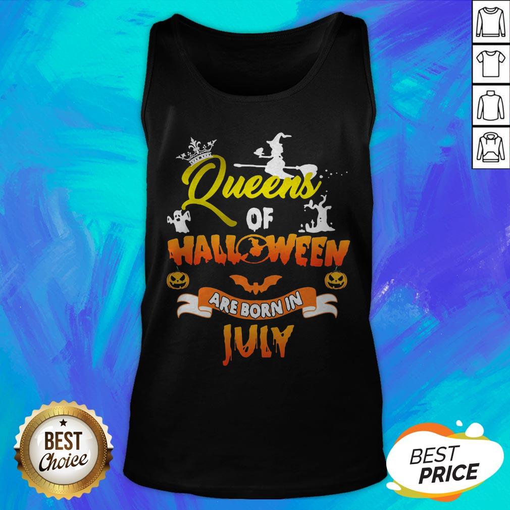 Nice Queen Of Halloween Are Born In July Shirt
