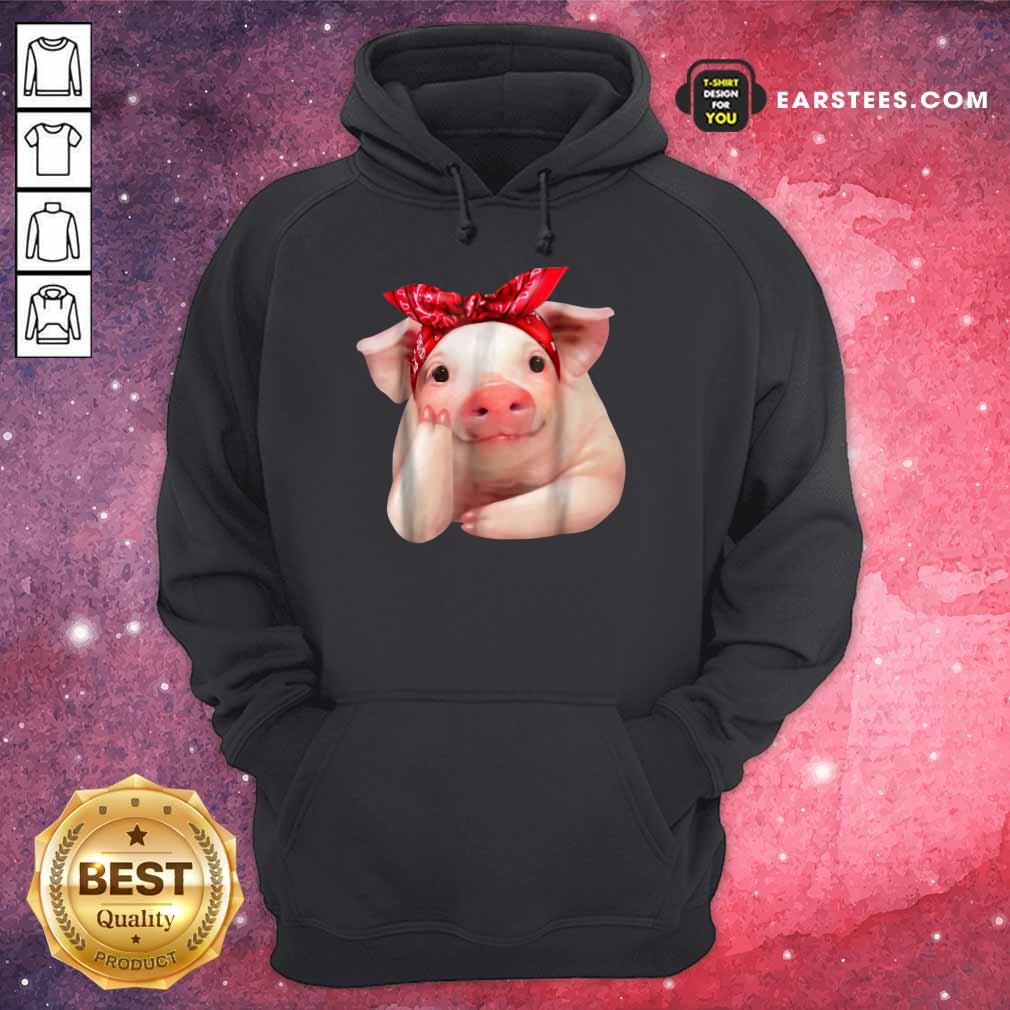 Nice Red Bandanna Pig Shirt