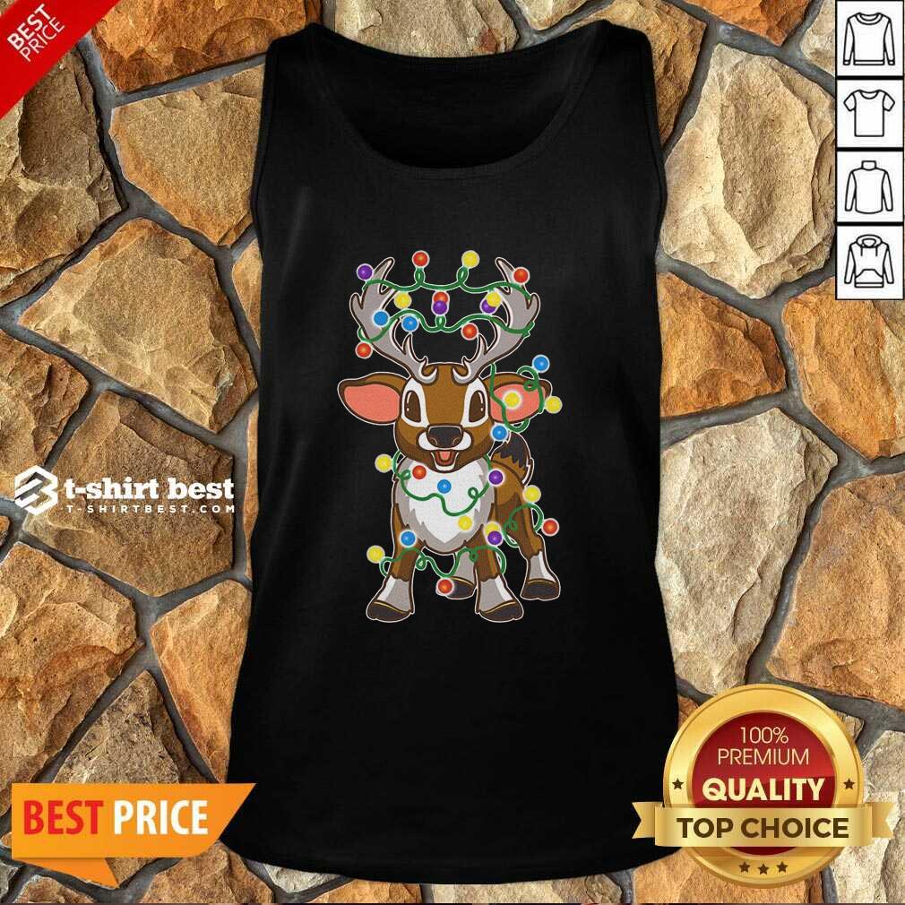 Nice Reindeer Light Merry Christmas Shirt