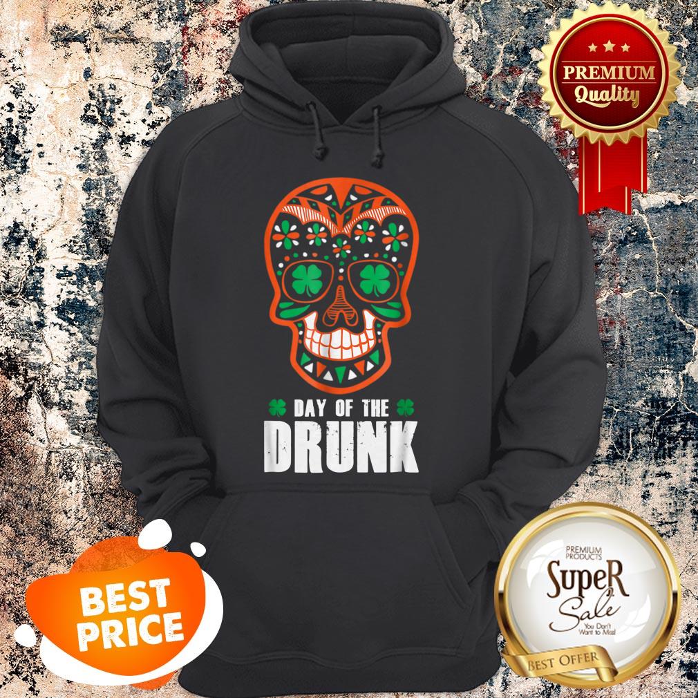 Nice St. Patrick’s Day Sugar Skull Day Of The Drunk Irish Shirt