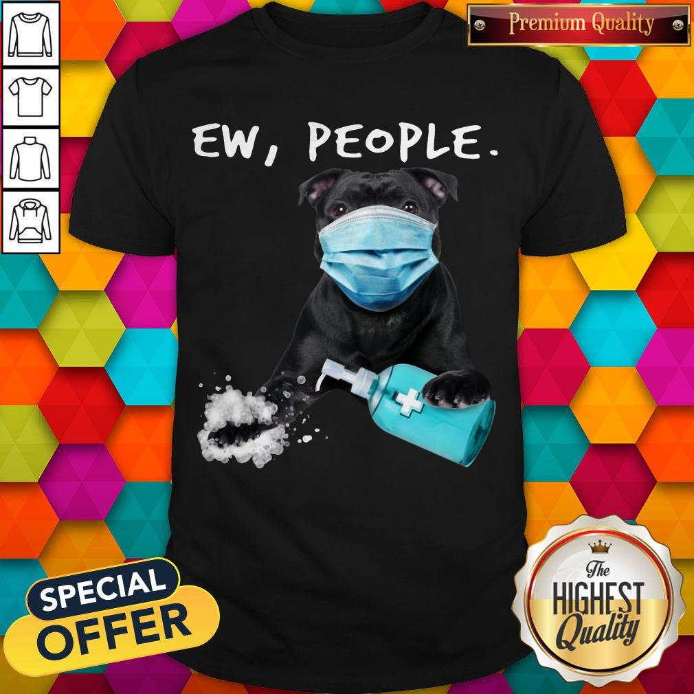 Nice Staffordshire Bull Terrier Face Mark Ew People Shirt