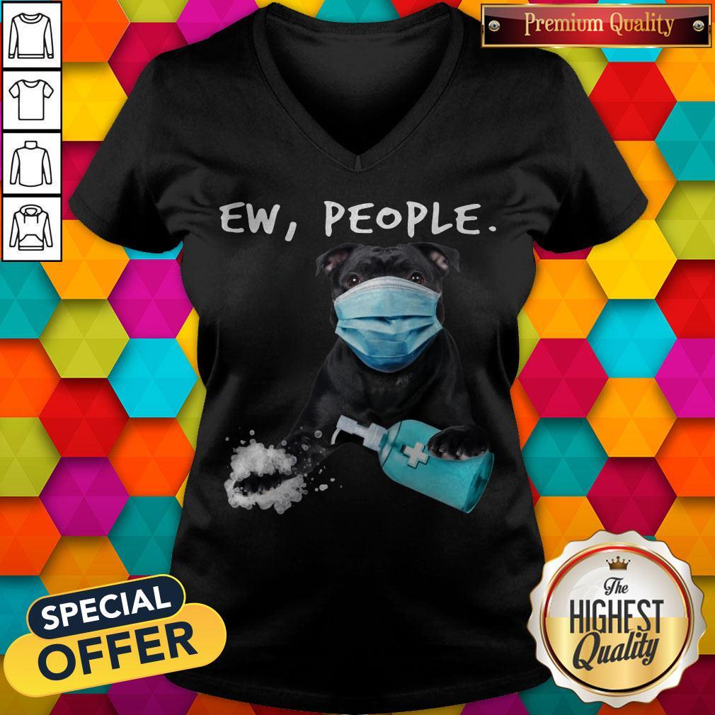 Nice Staffordshire Bull Terrier Face Mark Ew People Shirt