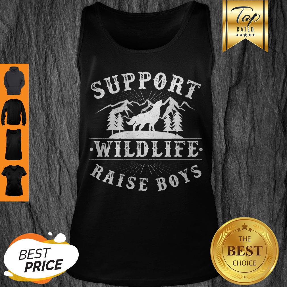 Nice Support Wildlife Raise Boys Womens Gift For Mothers Day Mama Shirt