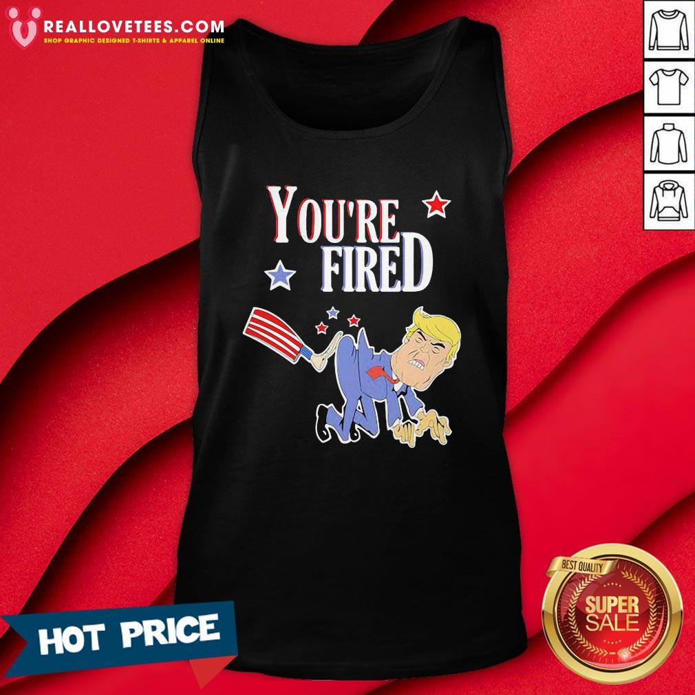 Nice You’re Fired Donald Trump American Flag Shirt