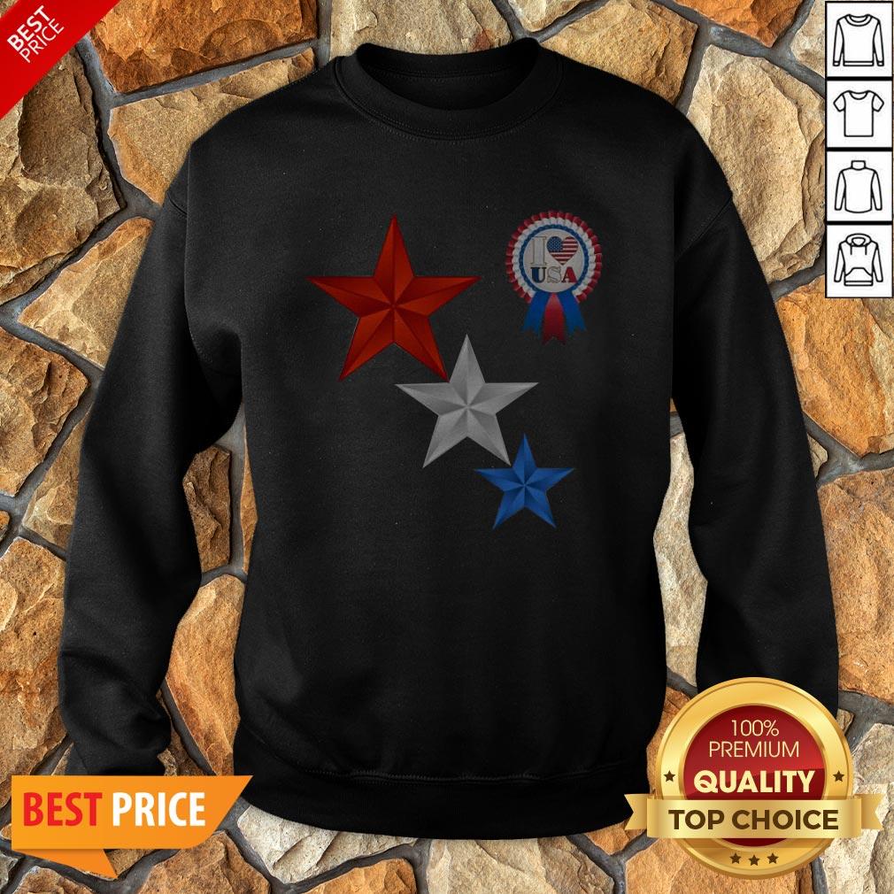 Official 4th Of July I Love USA T-Shirt