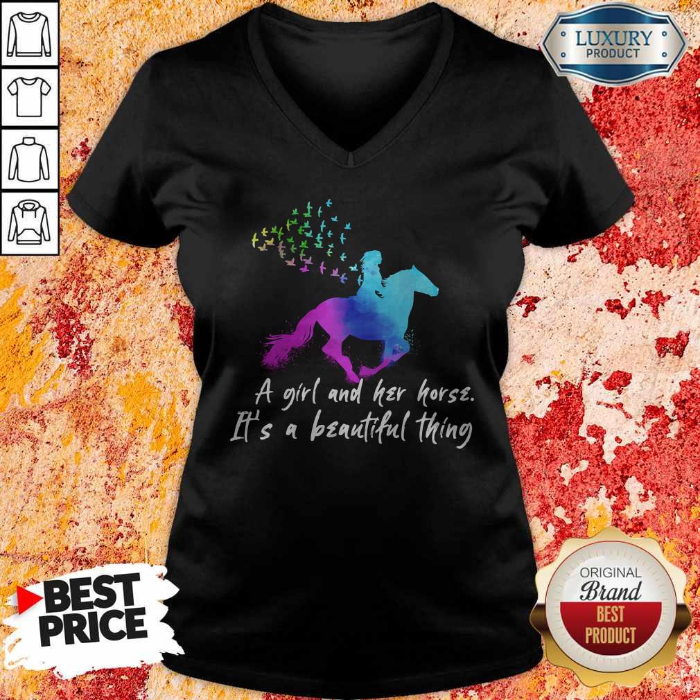 Official A Girl And Her Horse It's A Beautiful Thing Shirt