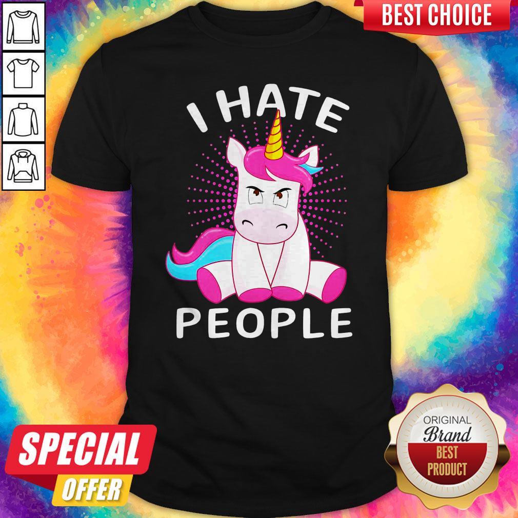 Official Baby Unicorn I hate People Shirt