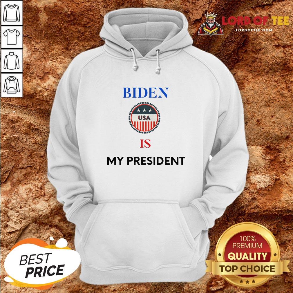 Official Biden Is My President Us Flag Logo Election Shirt