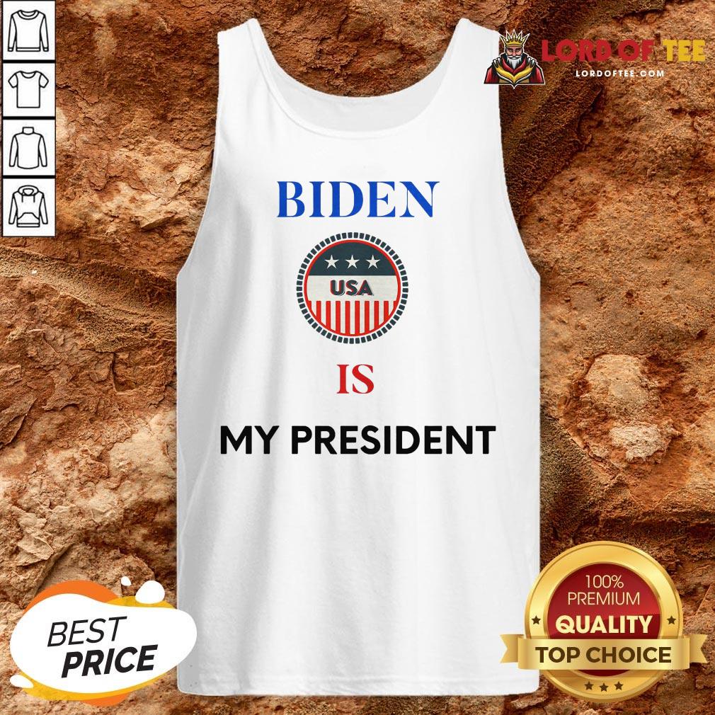 Official Biden Is My President Us Flag Logo Election Shirt