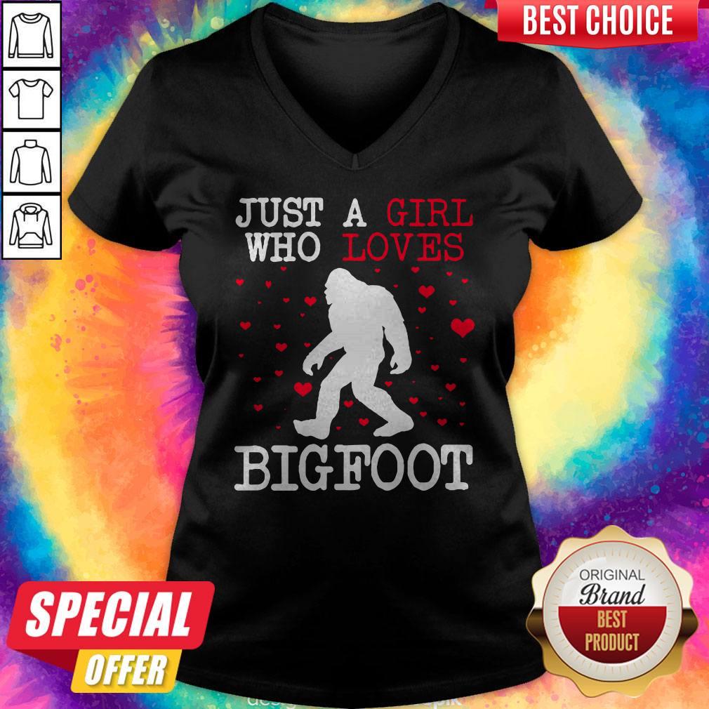 Official Bigfoot Just A Girl Who Loves Bigfoot Shirt