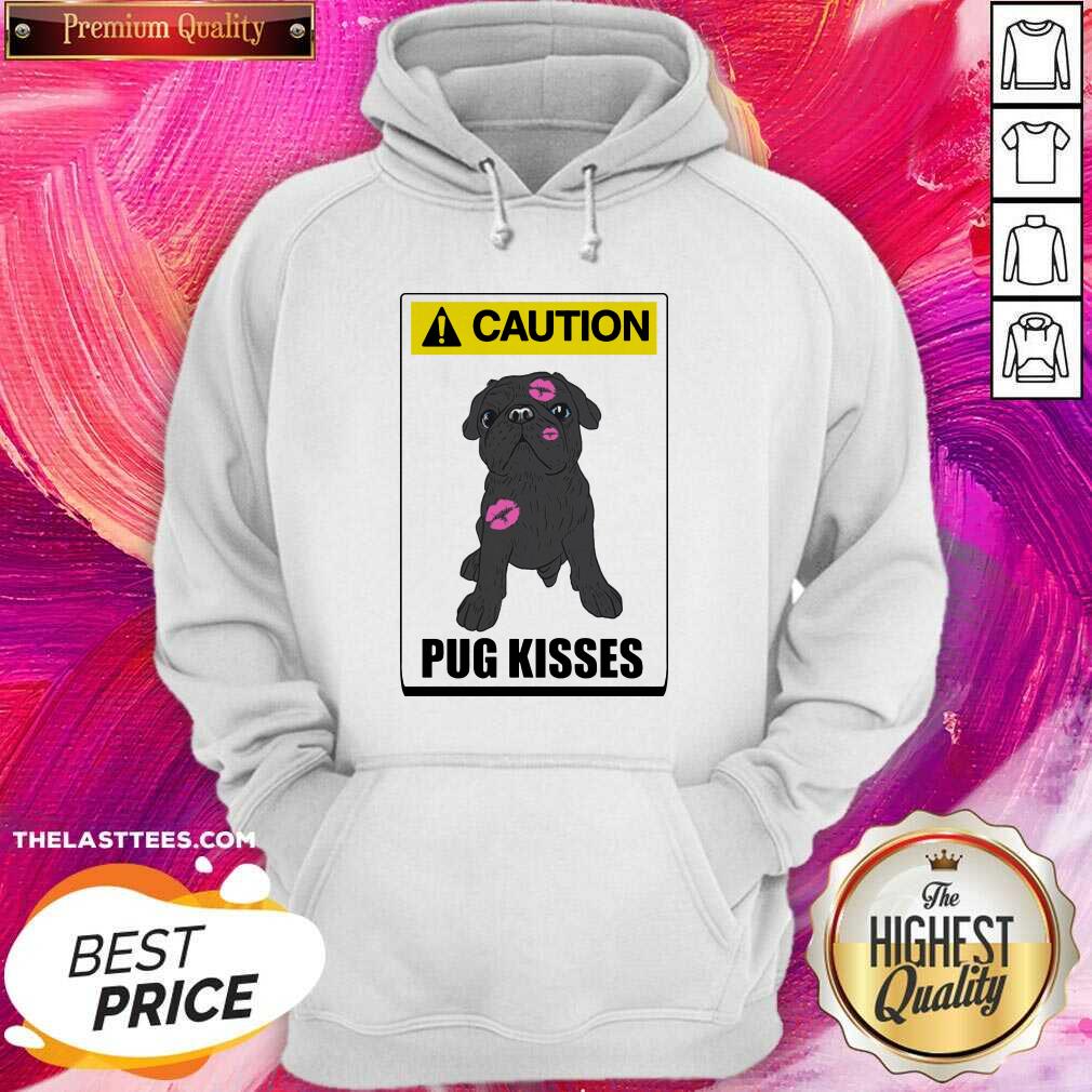 Official Caution Pug Kisses Shirt