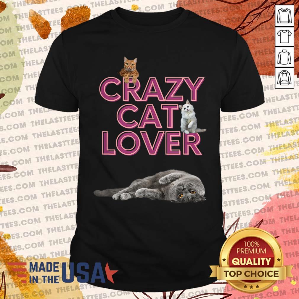 Official Crazy Cat Lover T-Shirt