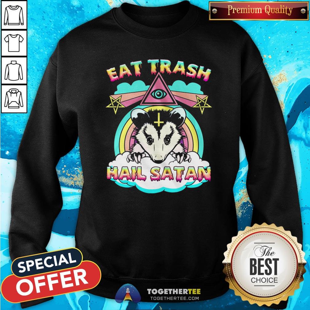 Official Eat Trash Hail Satan Opossum Shirt