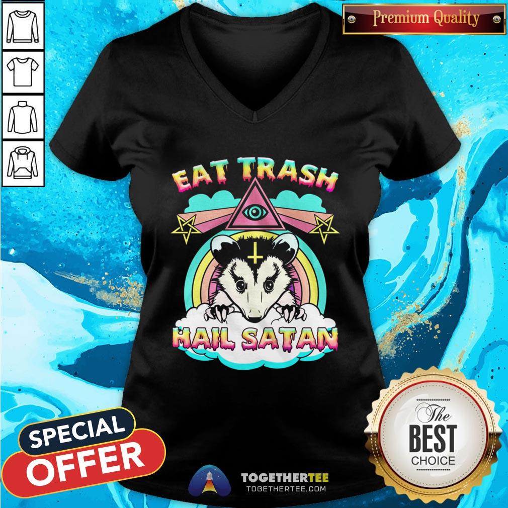 Official Eat Trash Hail Satan Opossum Shirt