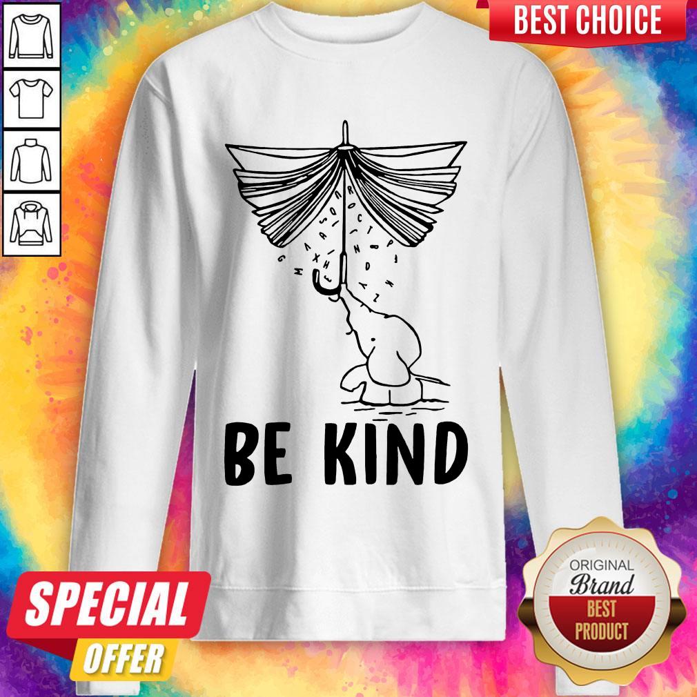 Official Elephant Umbrella Book Be Kind Shirt