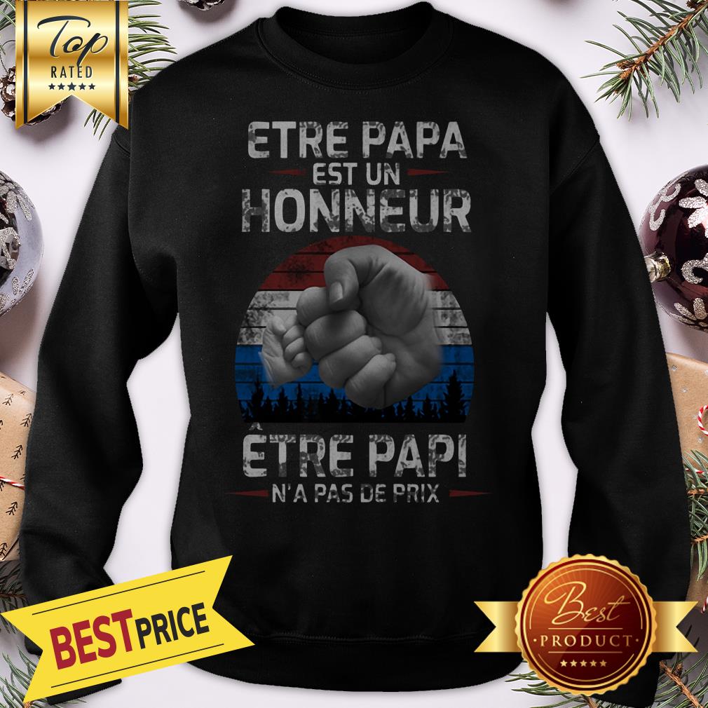 Official Etre Papa Est Un Honneur Être Papi N’a Pas De Prix Shirt