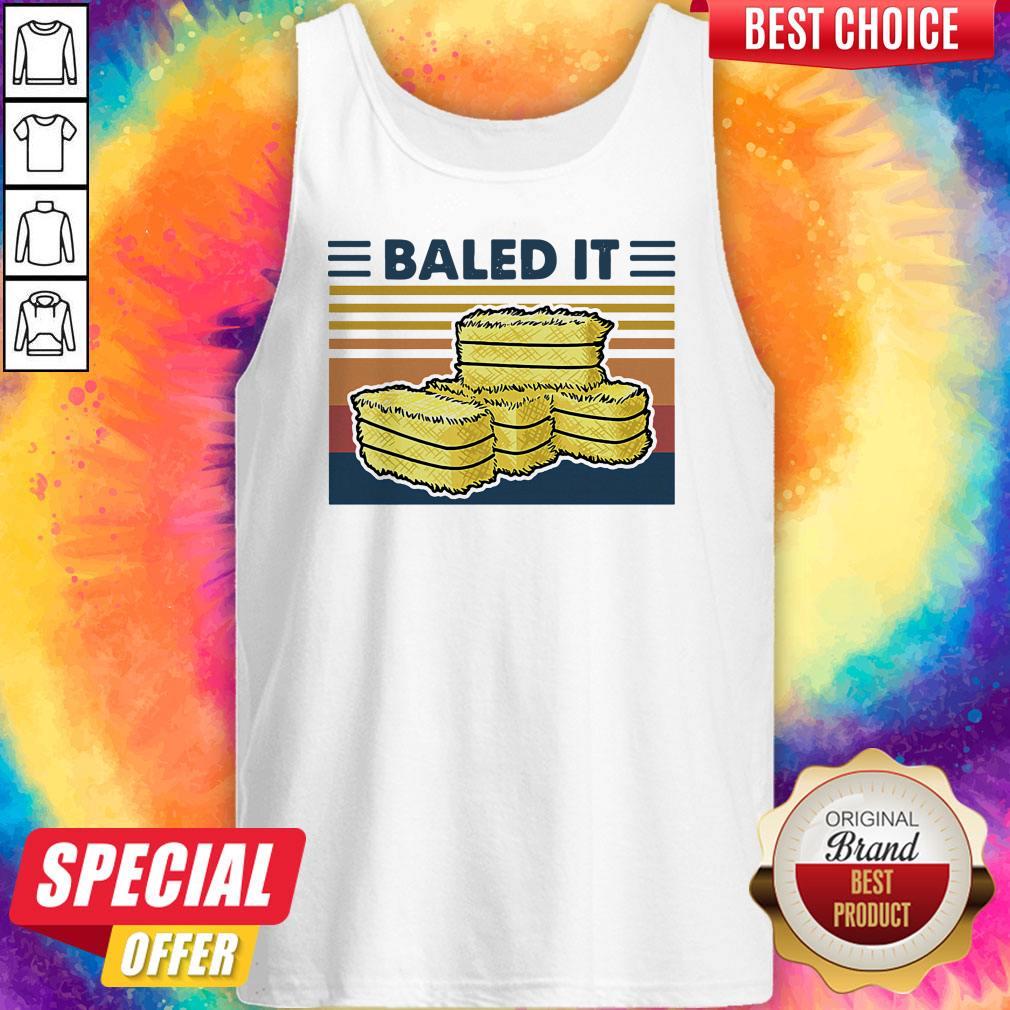Official Farmer Baled It Vintage Retro Shirt