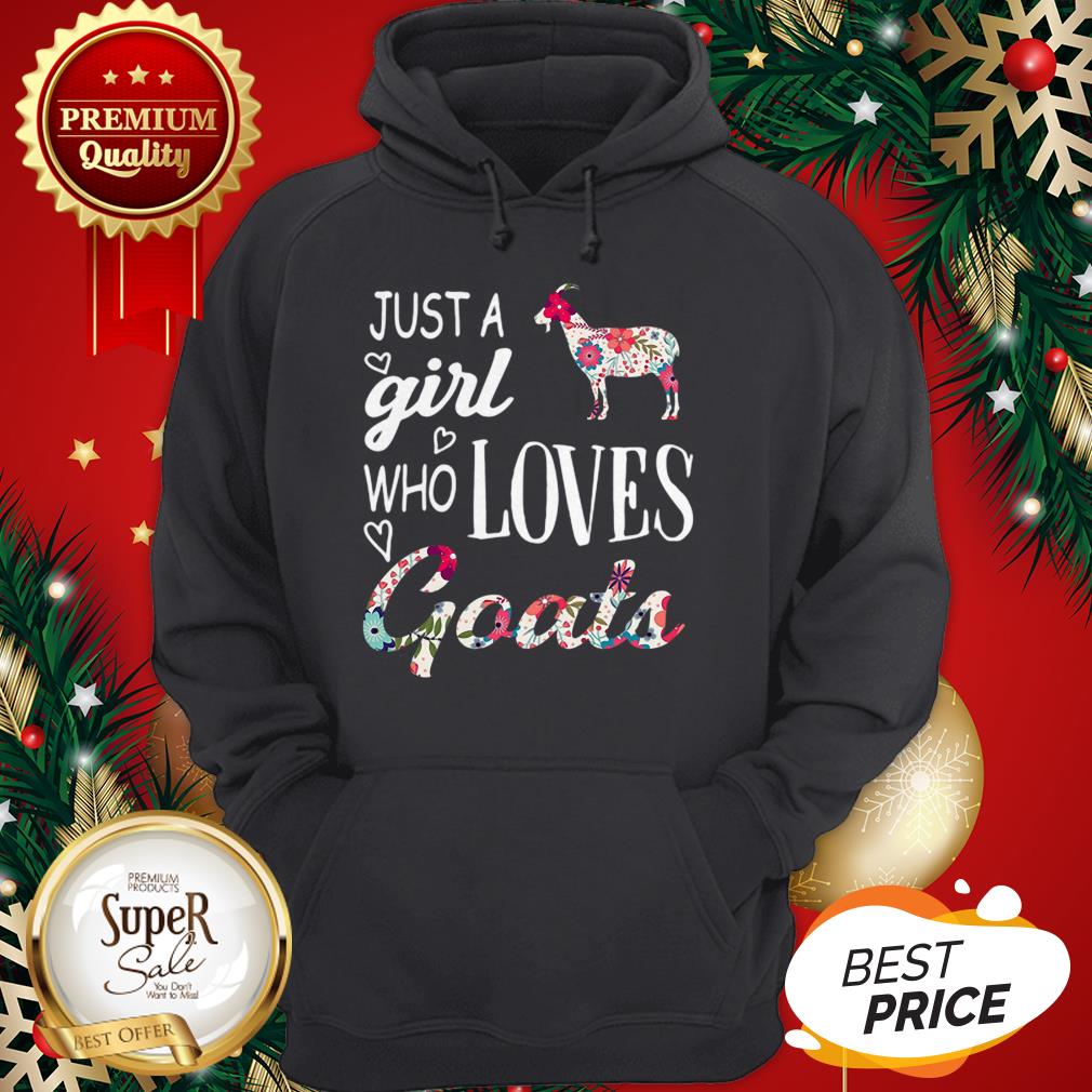Official Flowers Just A Girl Who Loves Goats Shirt