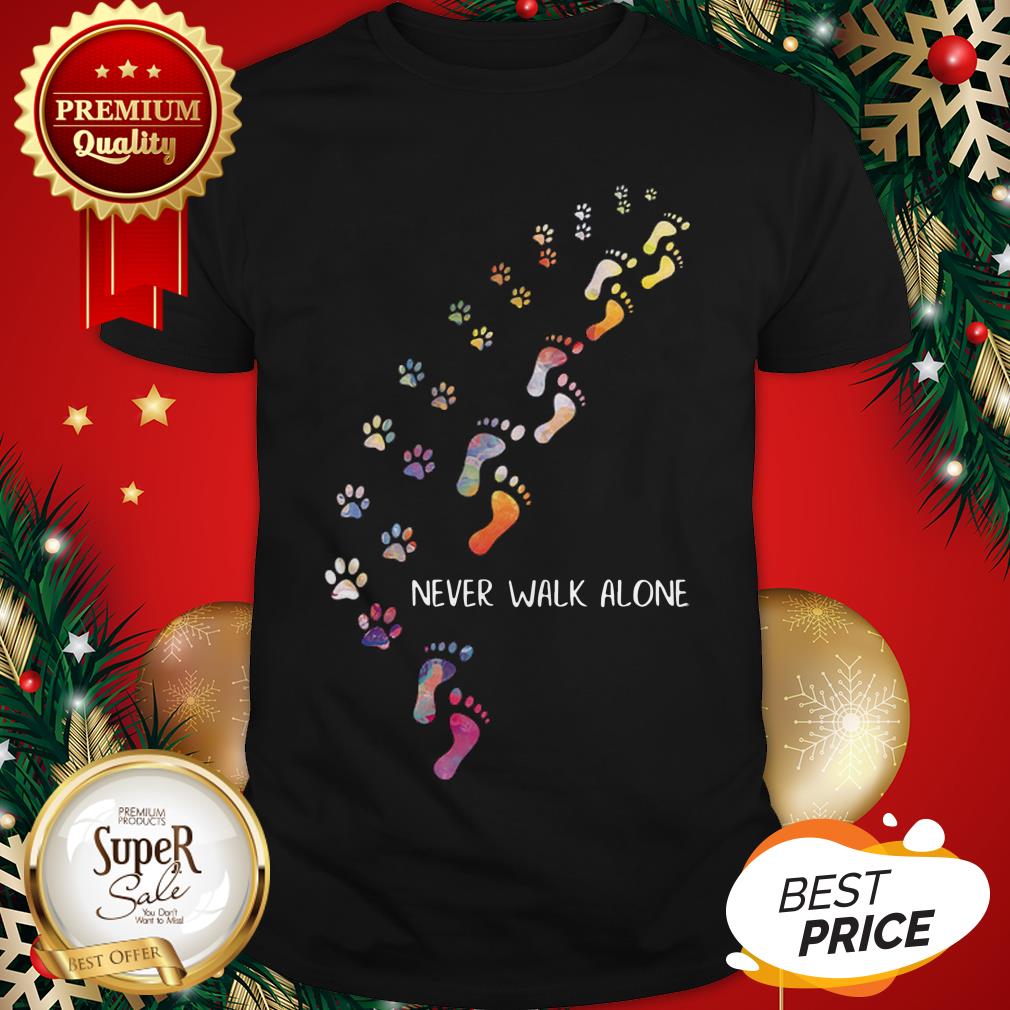 Official Footprint Colors You'll Never Walk Alone Shirt