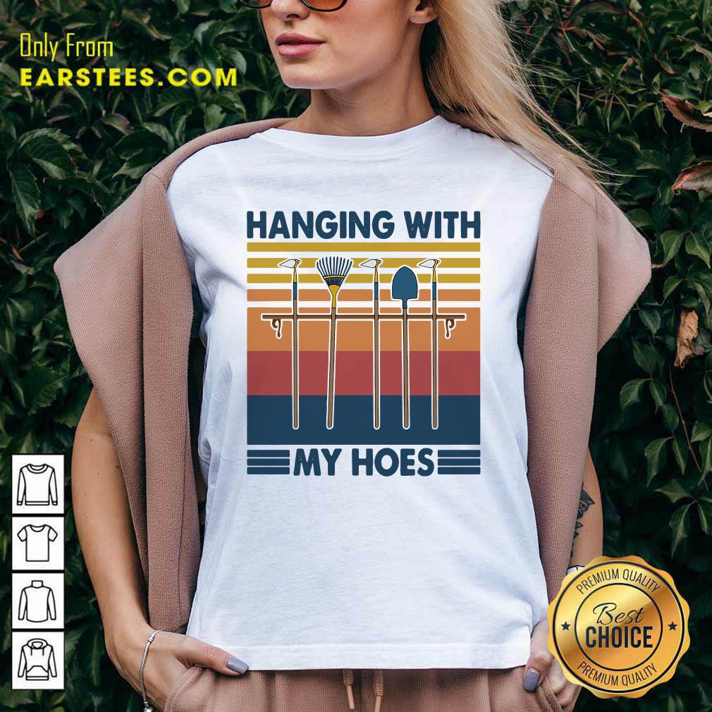 Official Gardening Hanging With My Hoes Vintage T-Shirt