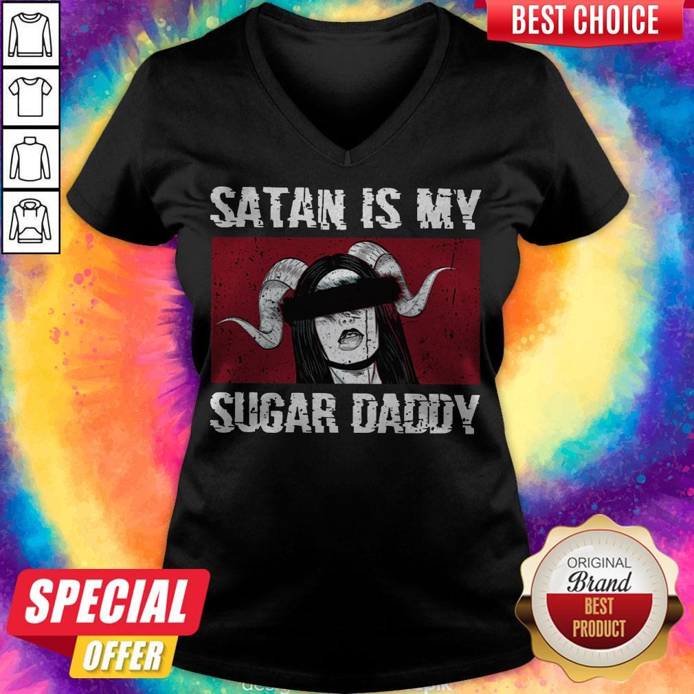 Official Girl Satan Is My Sugar Daddy Shirt
