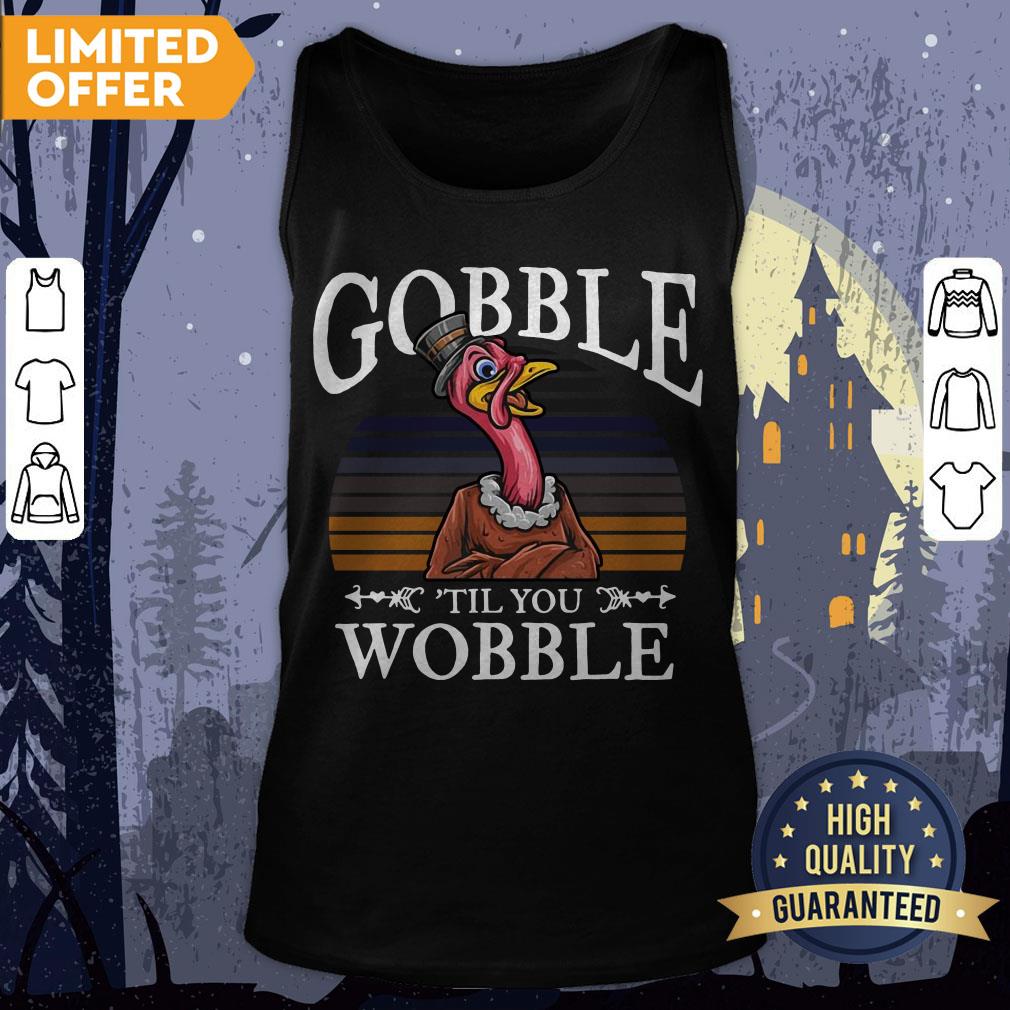Official Gobble Til You Wobble Flamingo Vintage Shirt