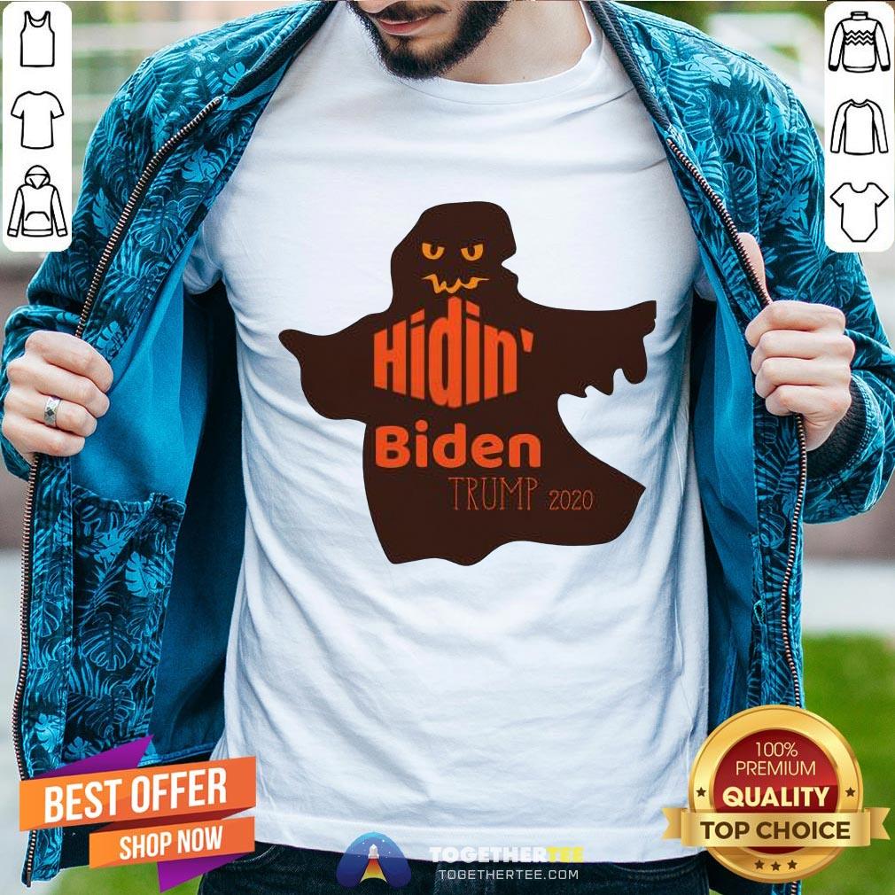 Official Halloween Costume Ghost Hidin Biden Trump 2020 Shirt