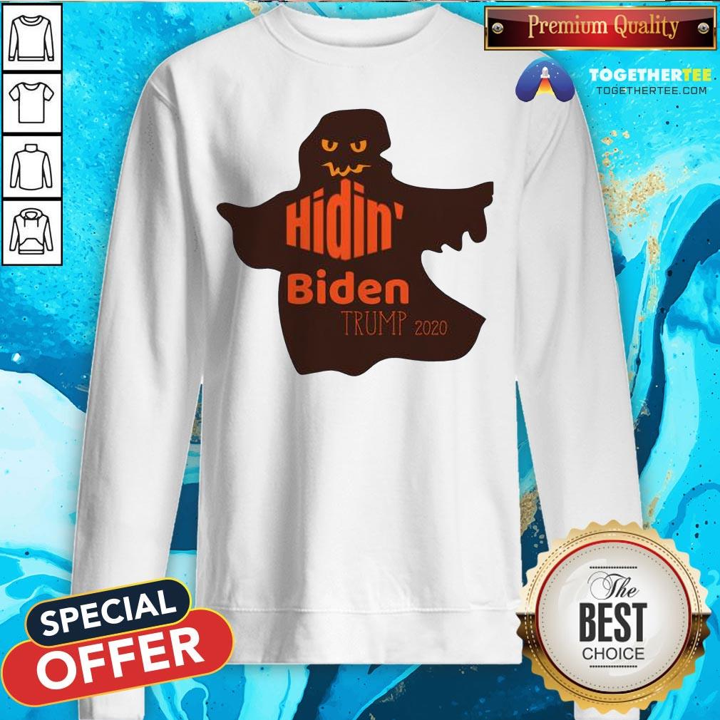 Official Halloween Costume Ghost Hidin Biden Trump 2020 Shirt