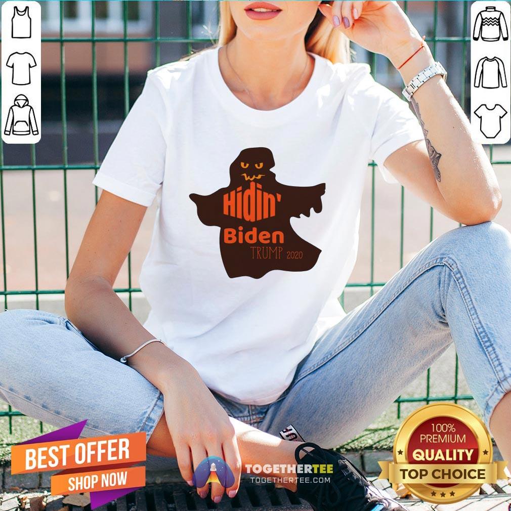 Official Halloween Costume Ghost Hidin Biden Trump 2020 Shirt