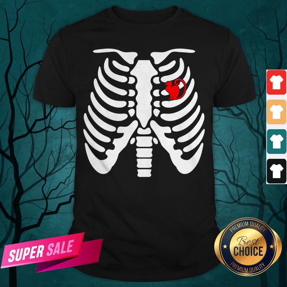 Official Halloween Day Skeleton Cat Shirt