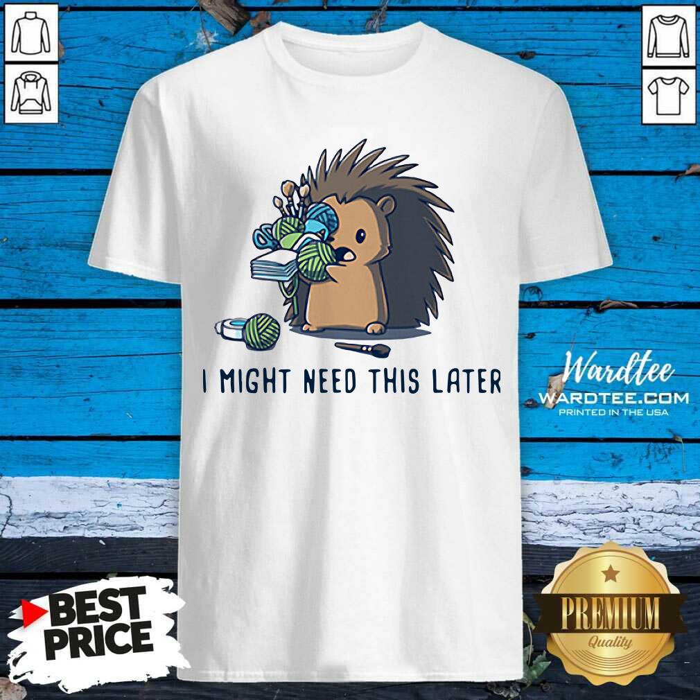 Official Hedgehog I Might Need This Later Shirt