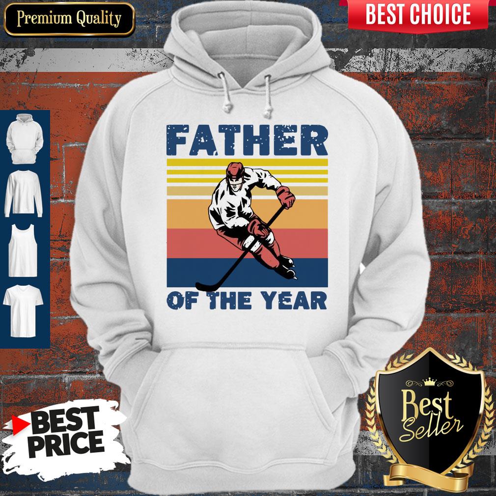 Official Hockey Father Of The Year Vintage Shirt