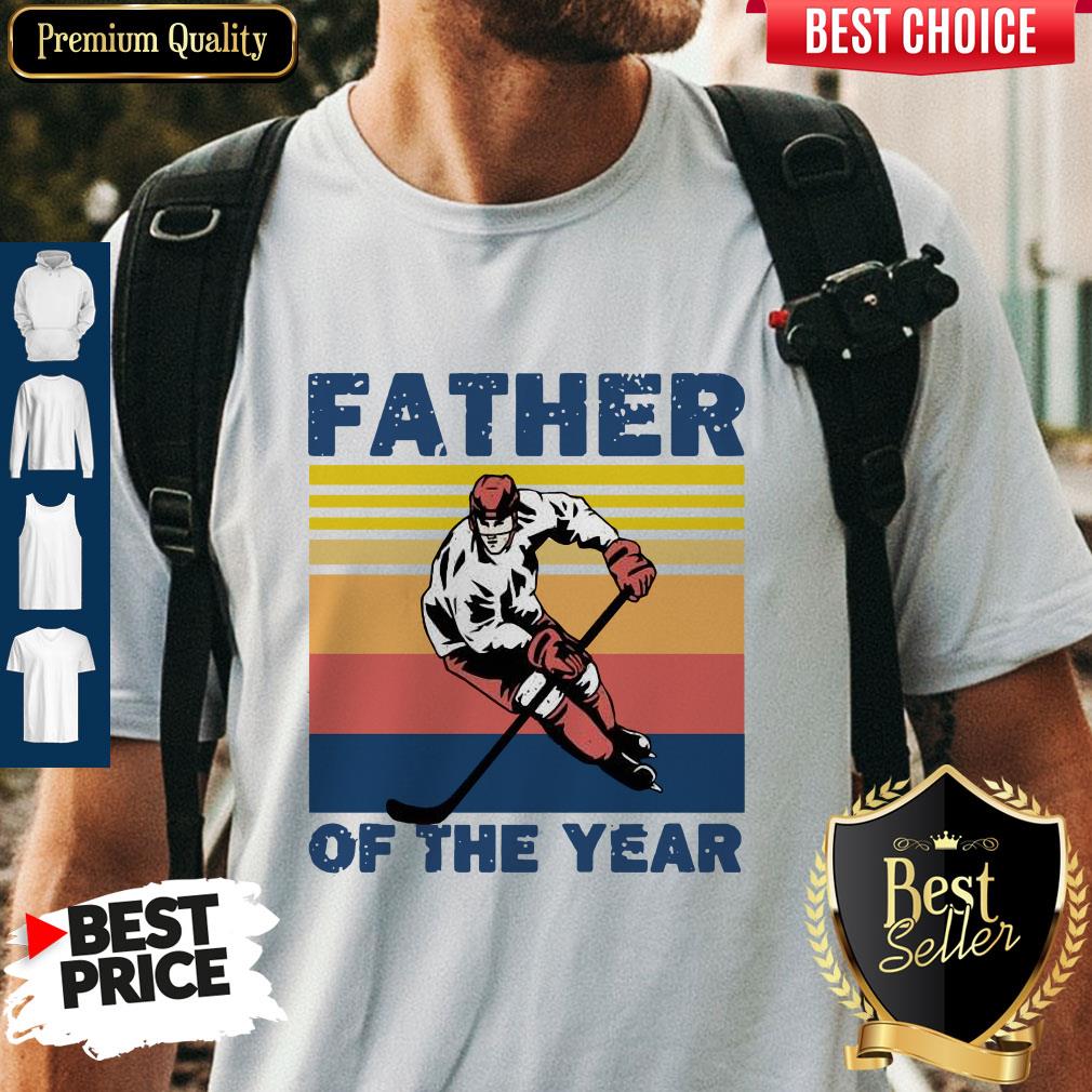 Official Hockey Father Of The Year Vintage Shirt