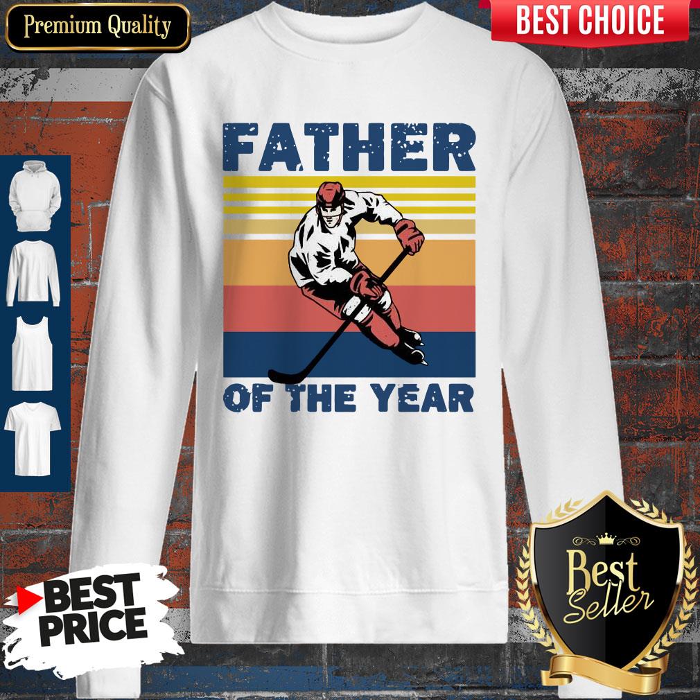 Official Hockey Father Of The Year Vintage Shirt