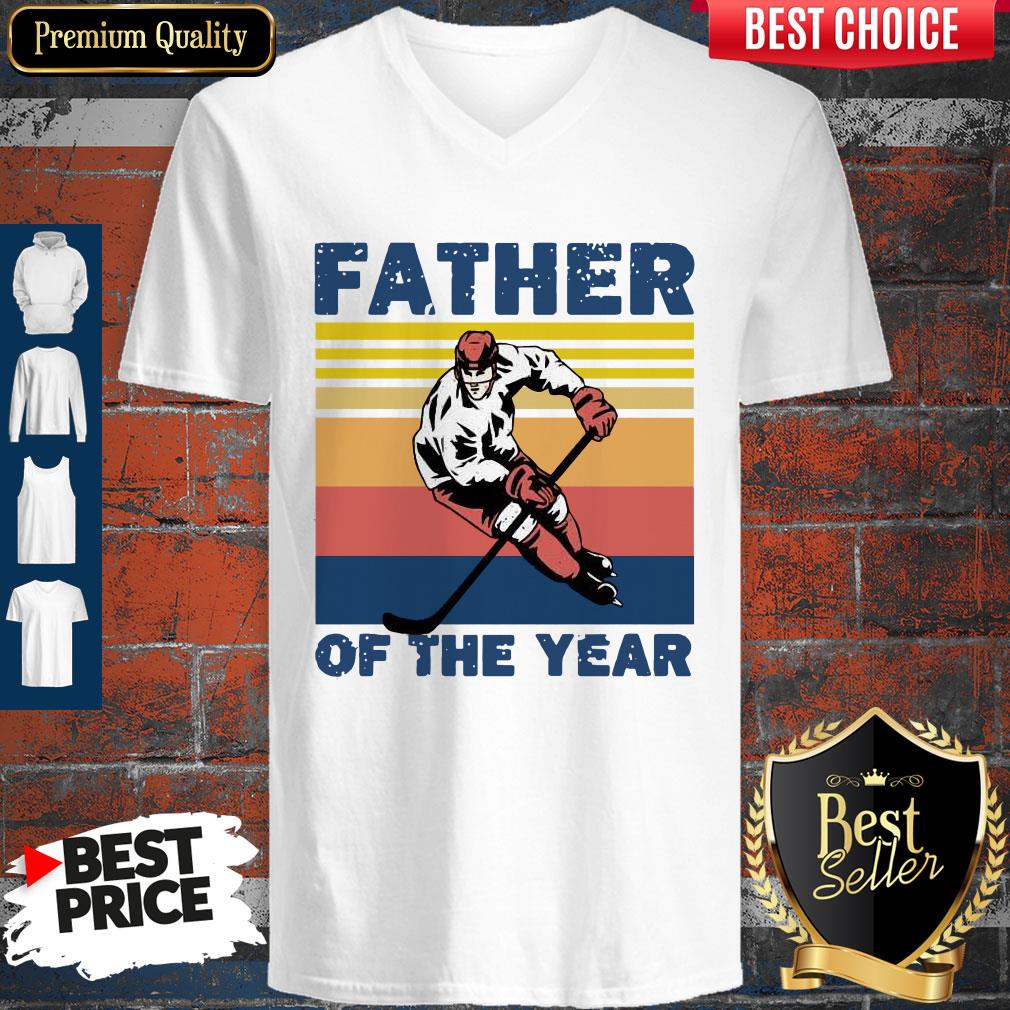 Official Hockey Father Of The Year Vintage Shirt