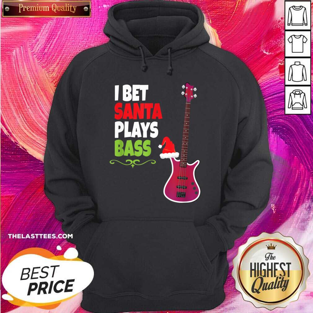 Official I Bet Santa Plays Bass Guitar Christmas Shirt