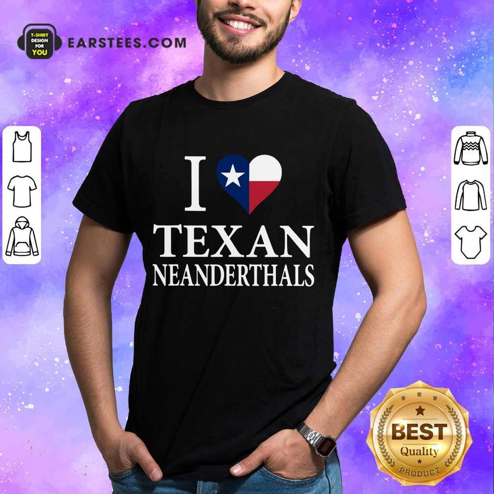 Official I Love Texan Neanderthals 2 Shirt