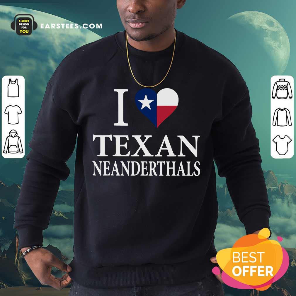 Official I Love Texan Neanderthals 2 Shirt