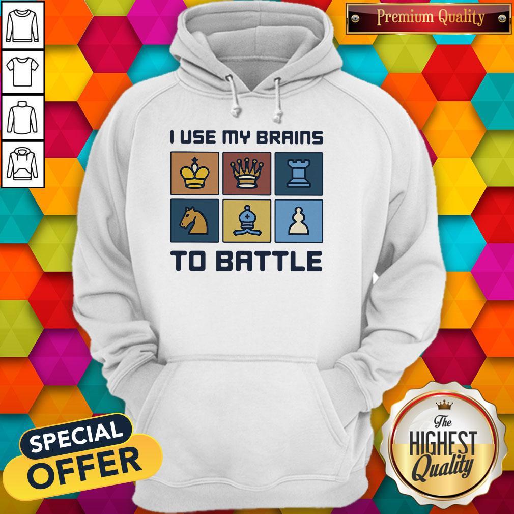 Official I Use My Brains To Battle Chess Vintage Retro Shirt